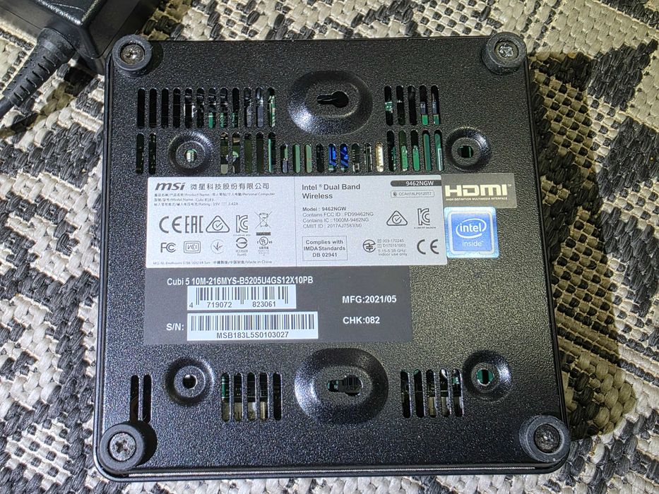 Mini PC / Barebone MSI Cubi B183 - Intel Celeron 5205u - gen 10