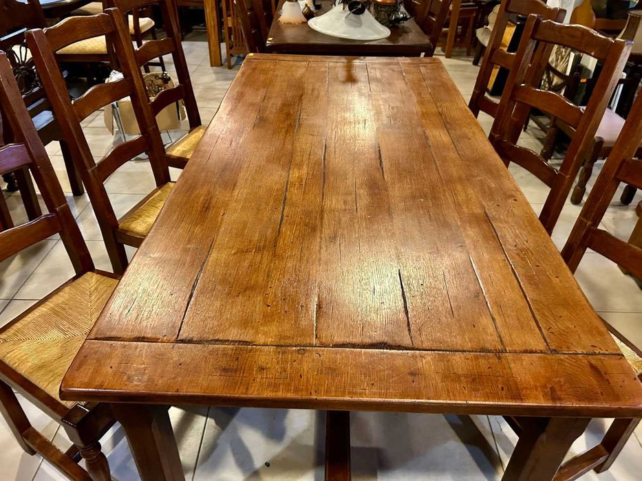Масивна Дъбова маса + 6 стола Холандия