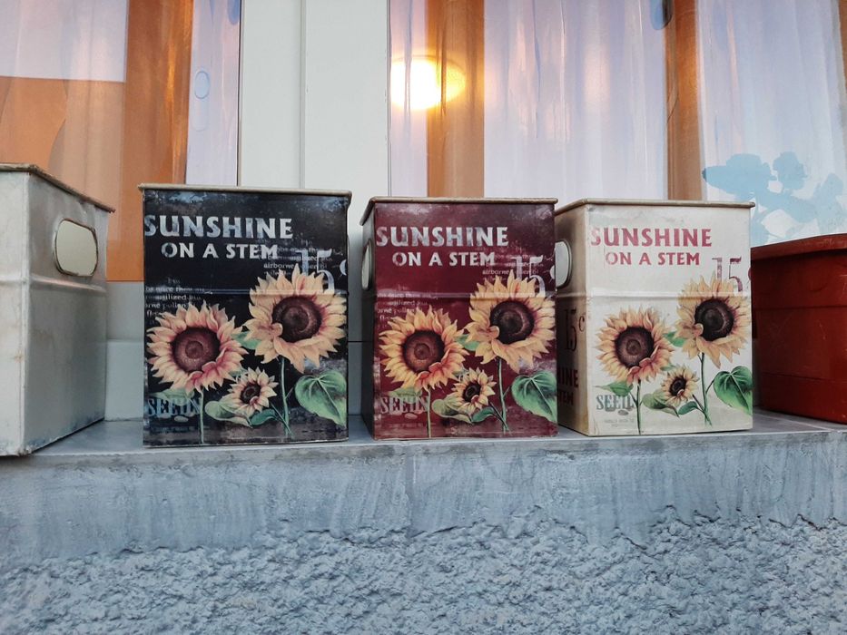 Set 4 ghivece metalice