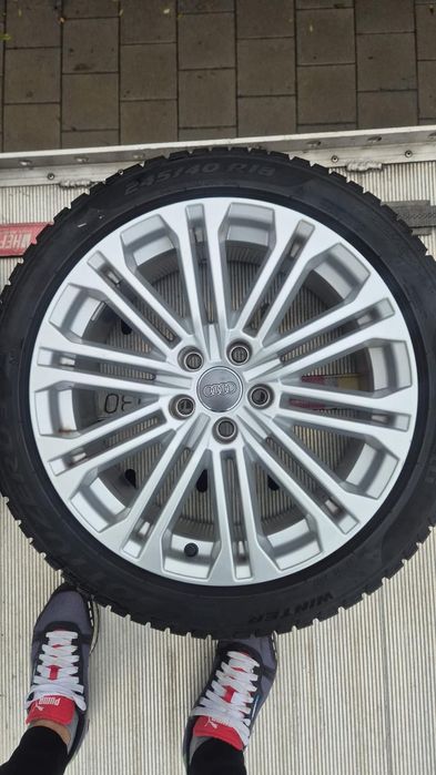 Jante audi r18 ,a4,a5,a6,5x112,cu anvelope iarna 245/40/18