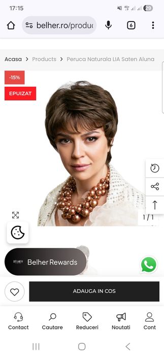 Peruca par natural Belher nou nouta