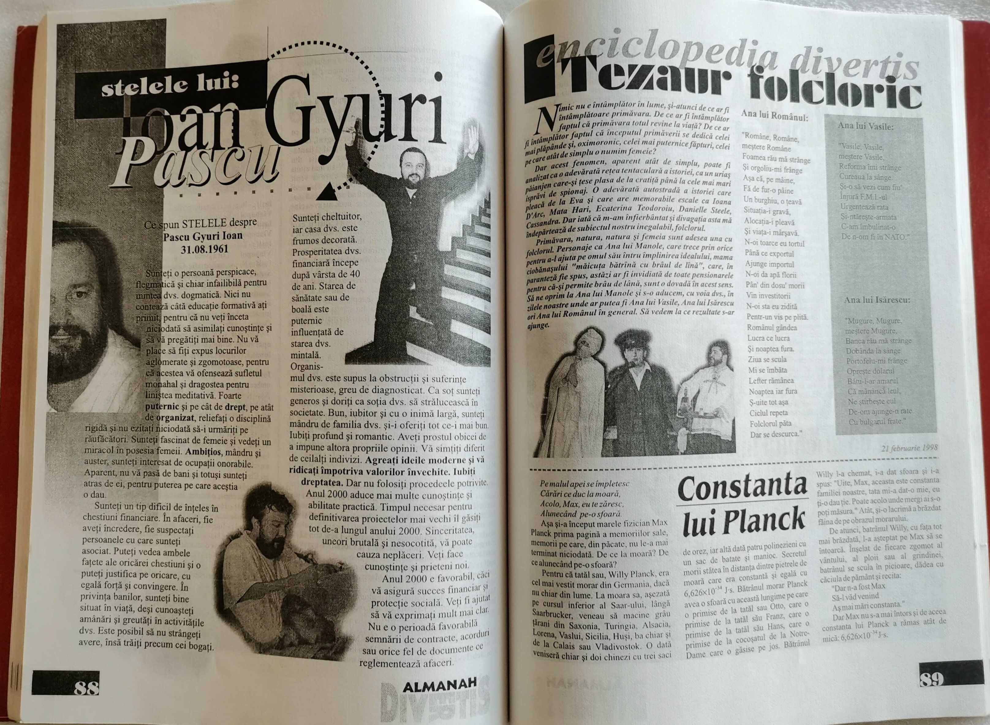 Revista Divertis - semnata de Toni Grecu