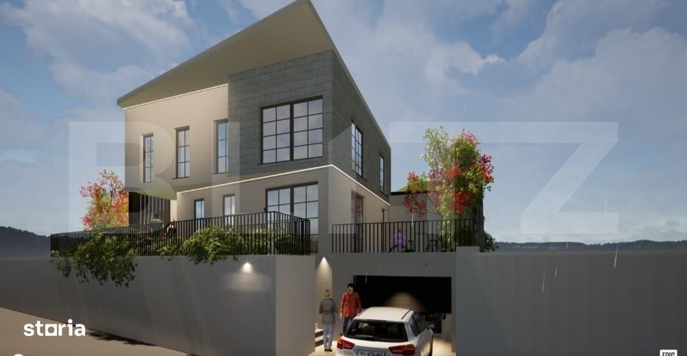 Casa individuala cu 4 camere, garaj, 180 mp, panorama deosebita, zona