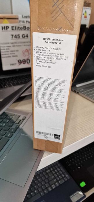 Laptop HP 14b-na0001sl Chromebook, eMMC 64GB/4GB RAM, NOU!