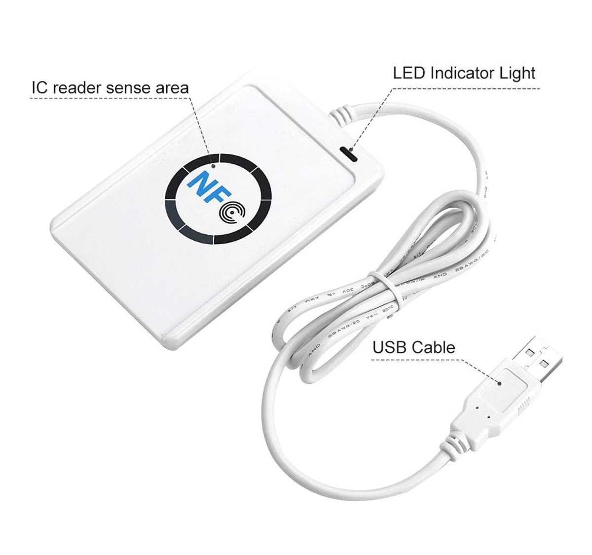 NFC RFID USB-считыватель смарт-карт