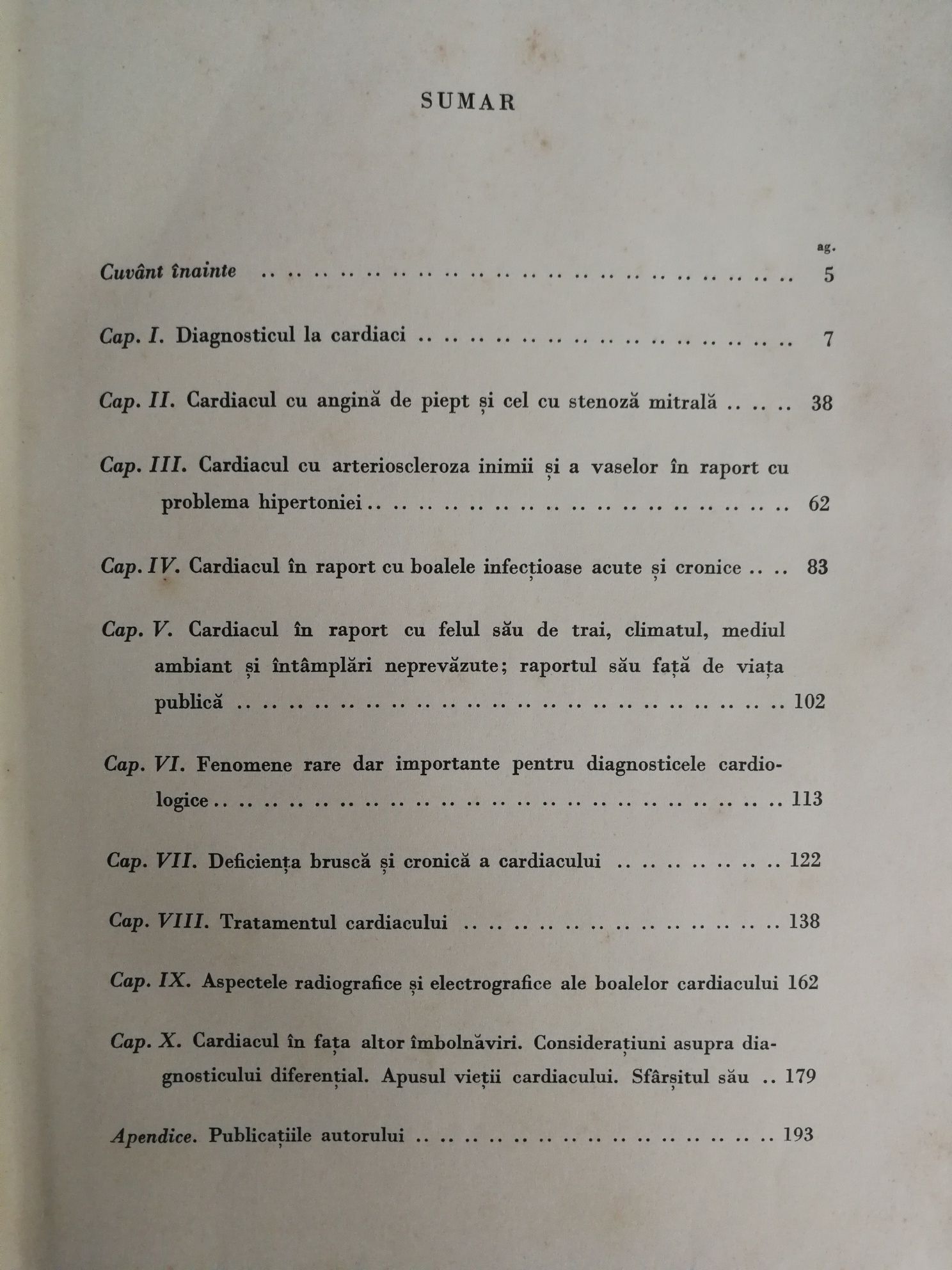 Carte veche de medicina (cardiologiei)