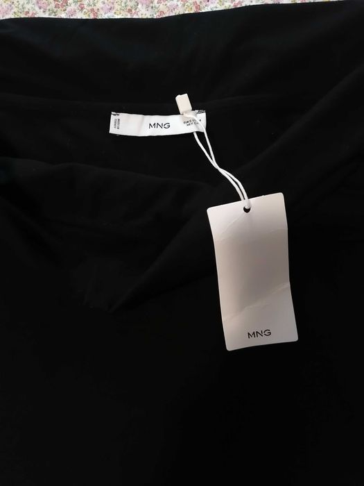 Къса черна рокля Манго, размер S, нова с етикет