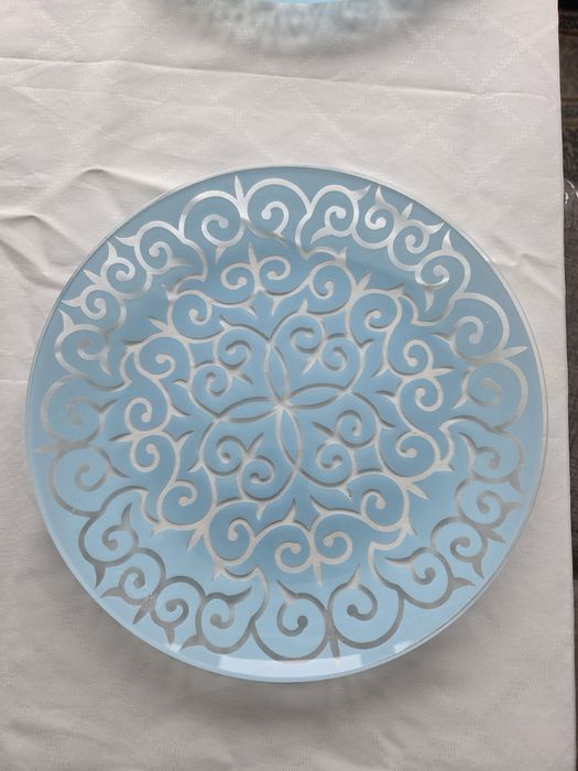 Тарелка стекло орнамент