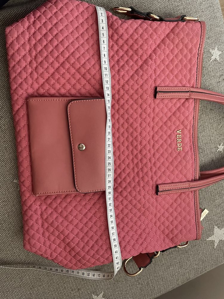 Дамска розова чанта Verde