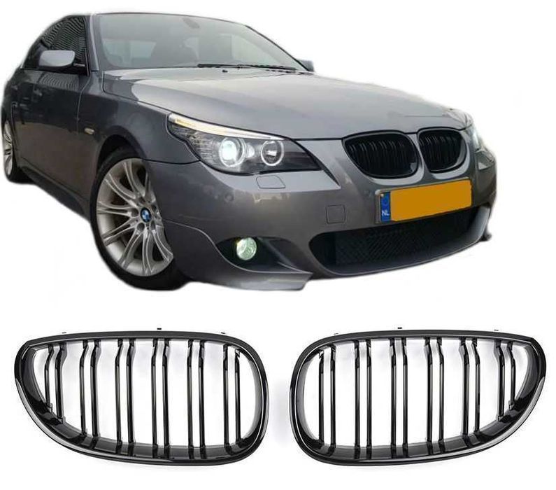 Grile BMW Seria 5 E60 (2003-2009) Negru Lucios M import Germania
