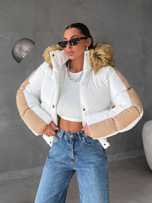 Geaca Dama Scurta Iarna WhiteFox Glam