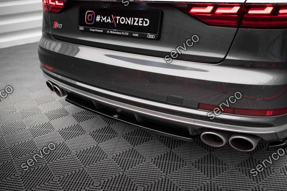 Prelungire splitter bara spate Audi S8 D5 2020- v8 - Maxton Design