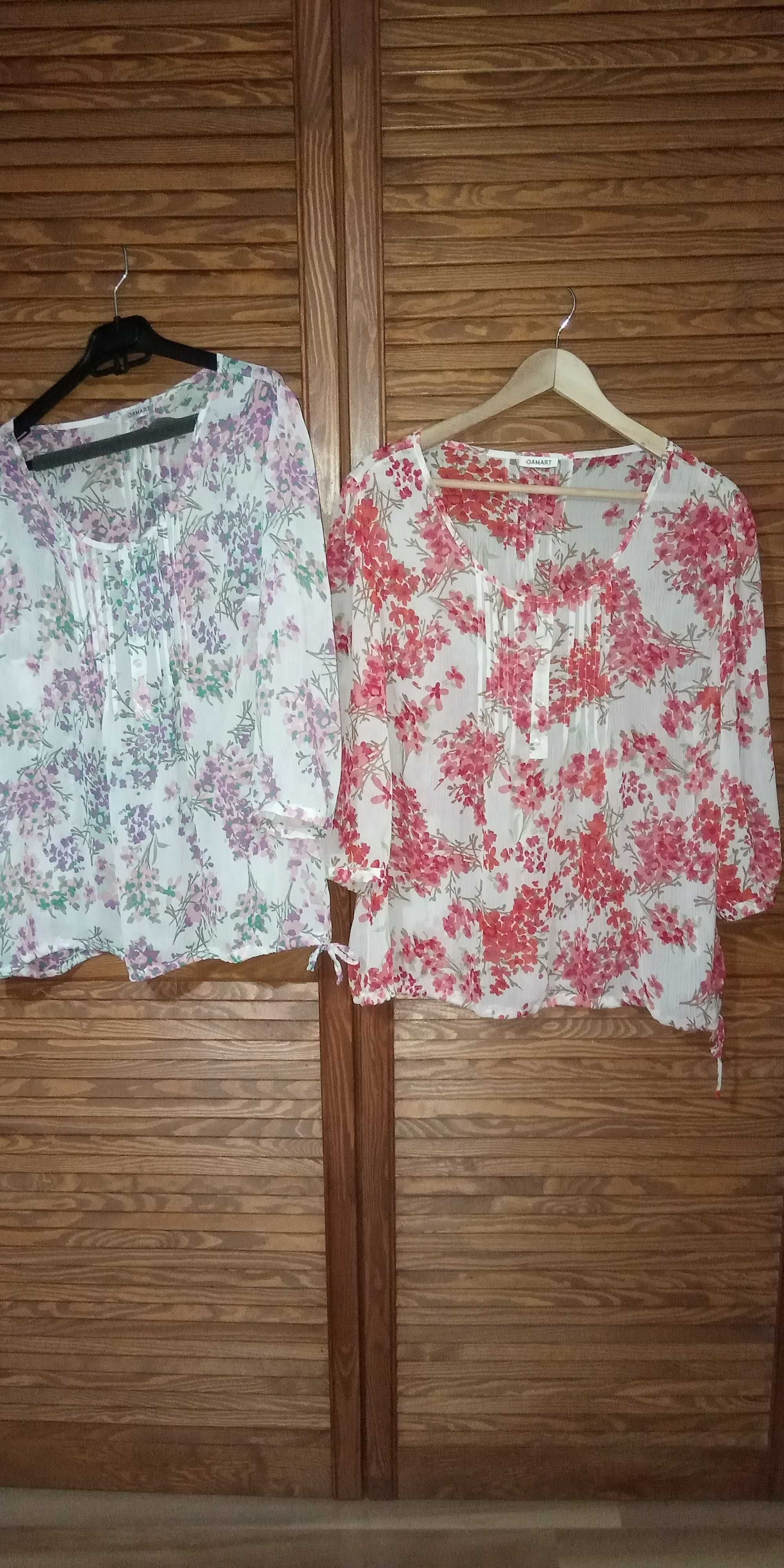 Bluza Floral  Damart semitransparenta 46 si 48 XL