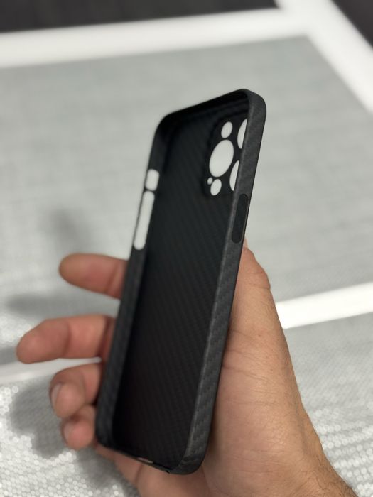 Husa carcasă din carbon kevlar aramid pt Phone 15, 15 Pro, 15 Plus