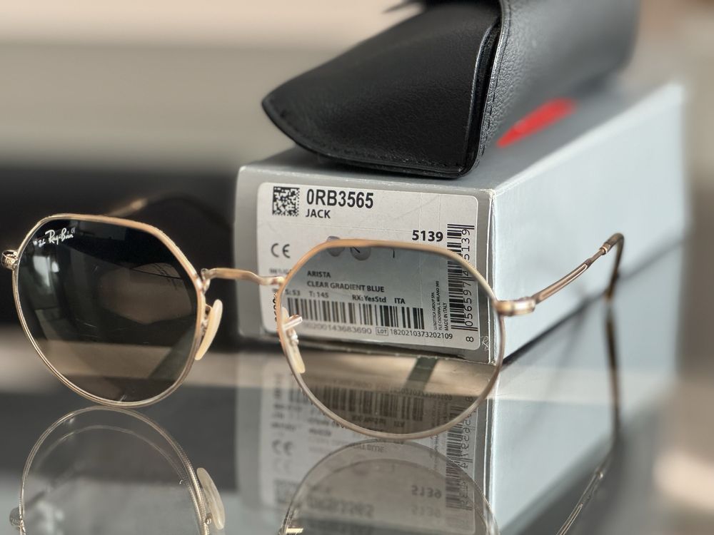 Очила ray-ban златисти