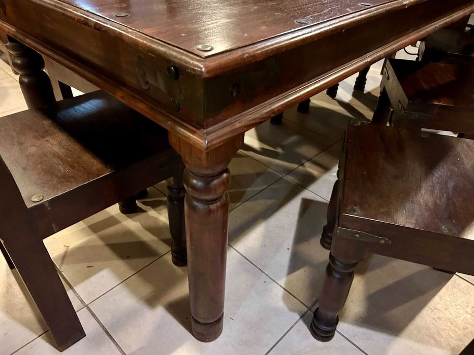 Трапезна маса с 8 стола Масив Тик Холандия