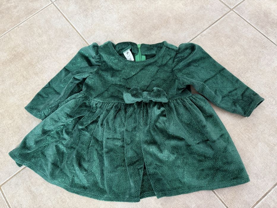 Rochie verde fetita marimea 68