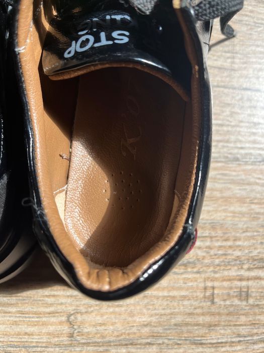 Кожени черни дамски обувки