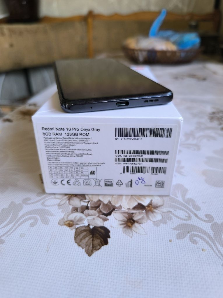 Redmi Note 10 pro Onyx gray 8/128