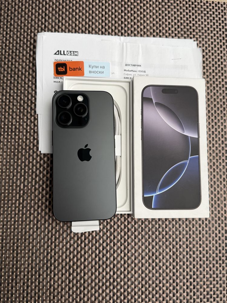 НОВ!1Tb *ЛИЗИНГ* iPhone 16 Pro Black Titanium 24М ГАРАНЦИЯ Айфон 1000G