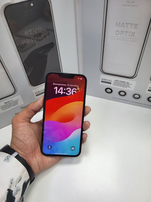 Iphone 13  128 gb 100% akb midnicht коплектация каробка шнур бар 13000
