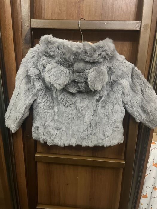 Шубка из кролика для девочки