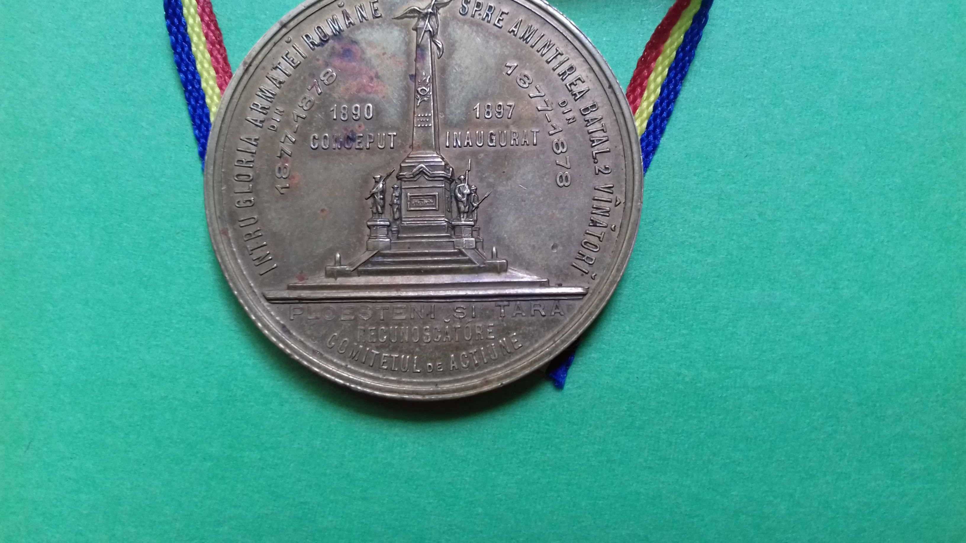 Medalie Carol I Ploiesti 1897 Batalionul 2 Vanatori