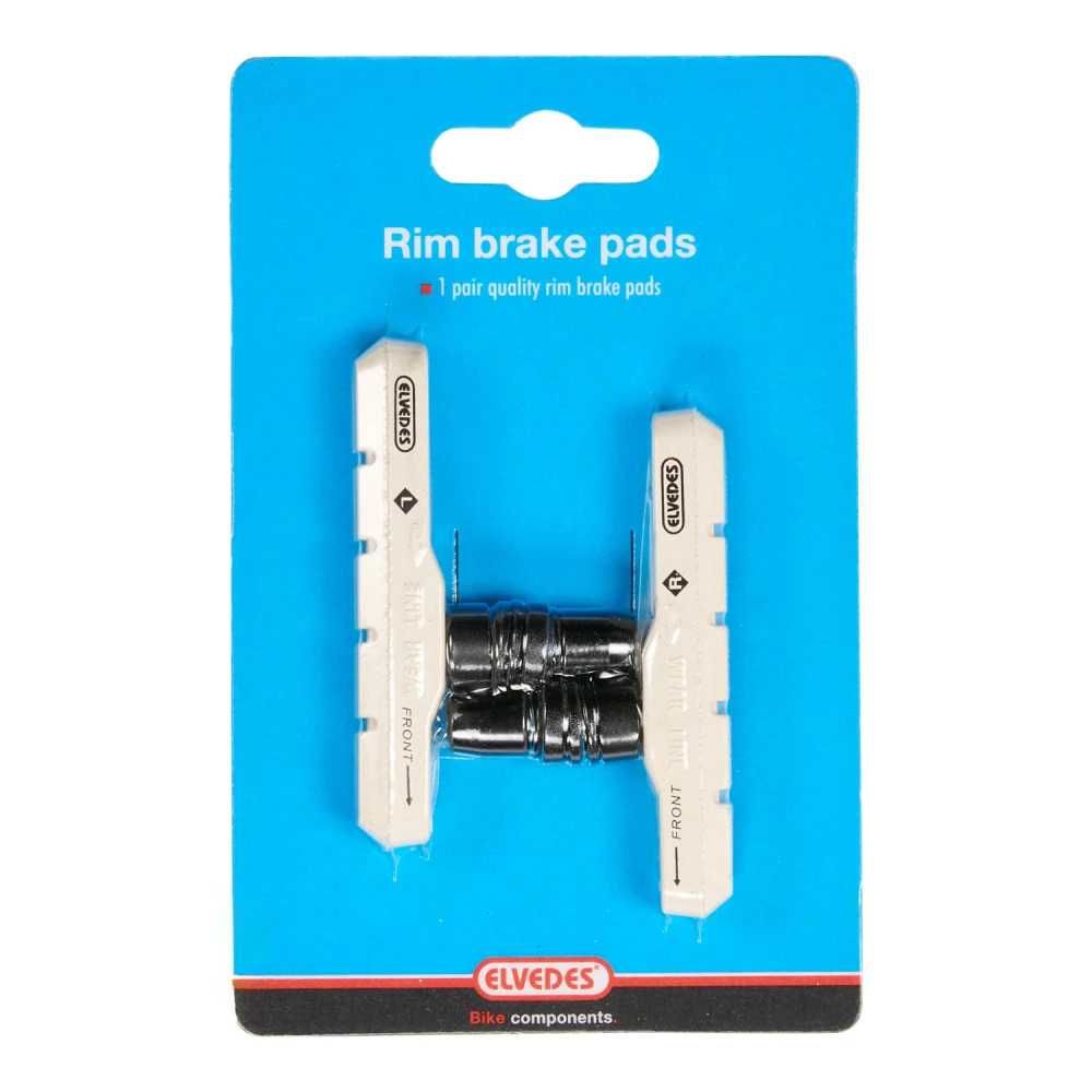 Гумички за V-brake спирачки Elvedes, Калодки, Бели, Комплект, 72мм