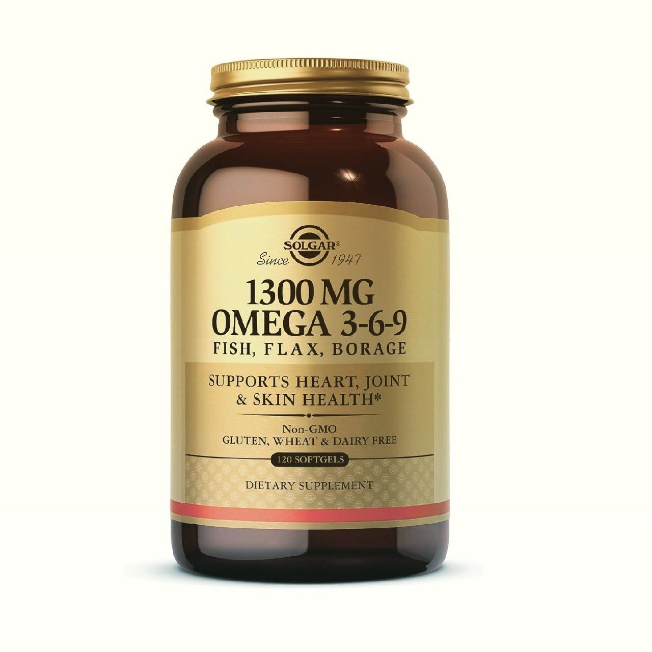 Solgar 1300 мг Омега 3-6-9, 120 мягких таблеток - Добавка с рыбьим жир