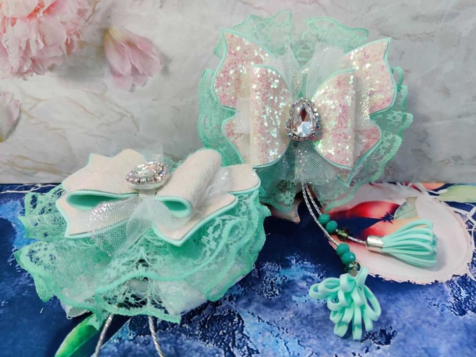 Красивые бантики для волос, резиночки для девочек