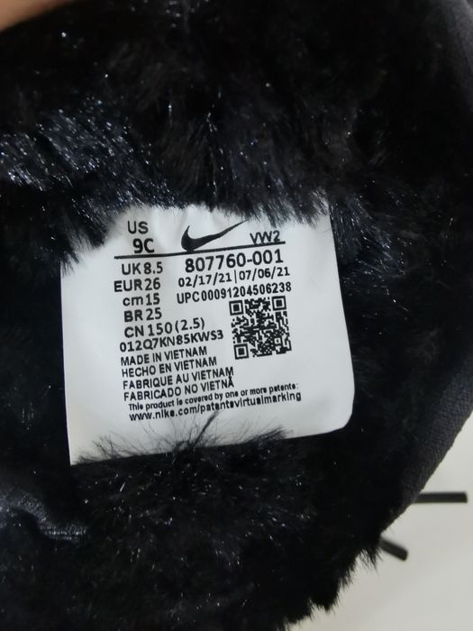 Детские зимние ботинки Nike (Оригинал) — 26 размер (15 см)