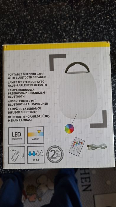 Boxa bluetooth portabila cu lampa led multicolora