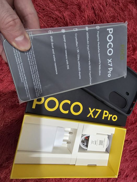 -Xiaomi Poco X7 Pro, Nou, Nefolosit, 256Gb, 12Ram, 0 cicluri incarcare