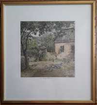 Casa Johann Strauss, litografie de Luigi Kasimir (1881-1962)
