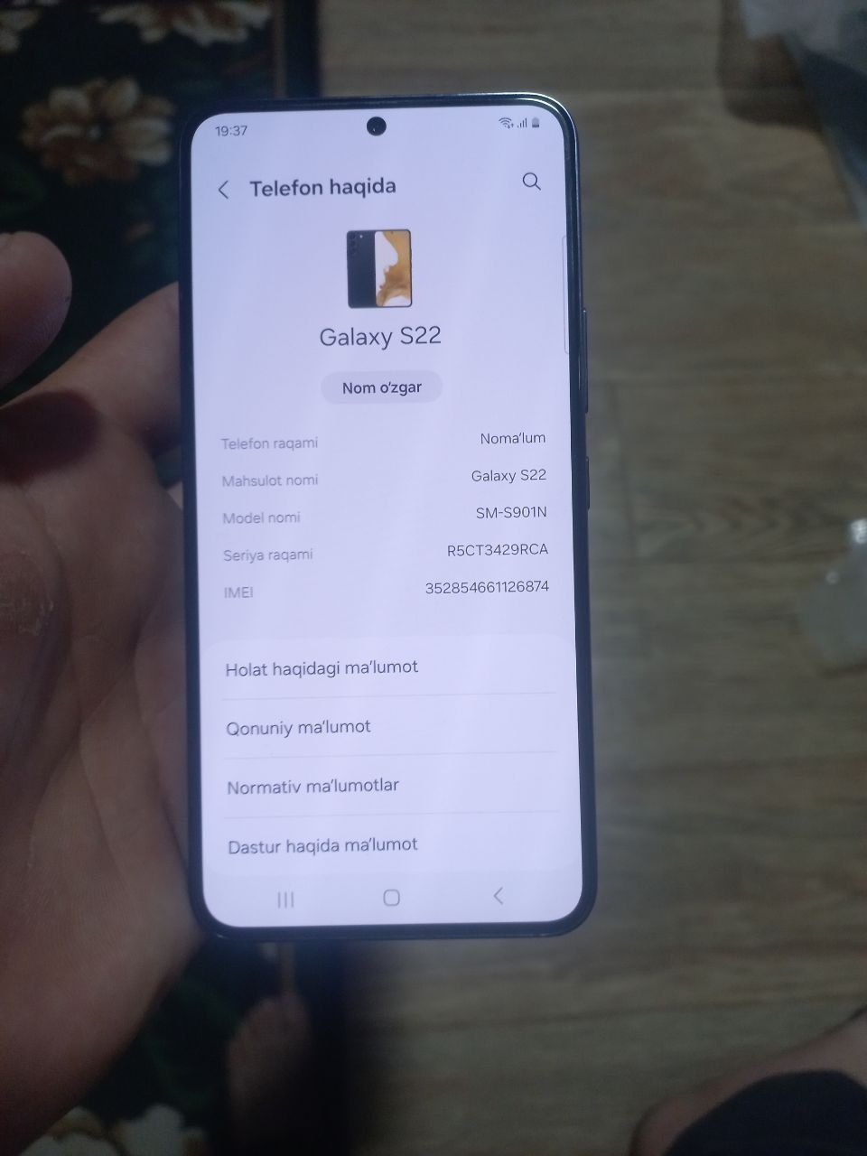 Tel sotiladi samsung s22
