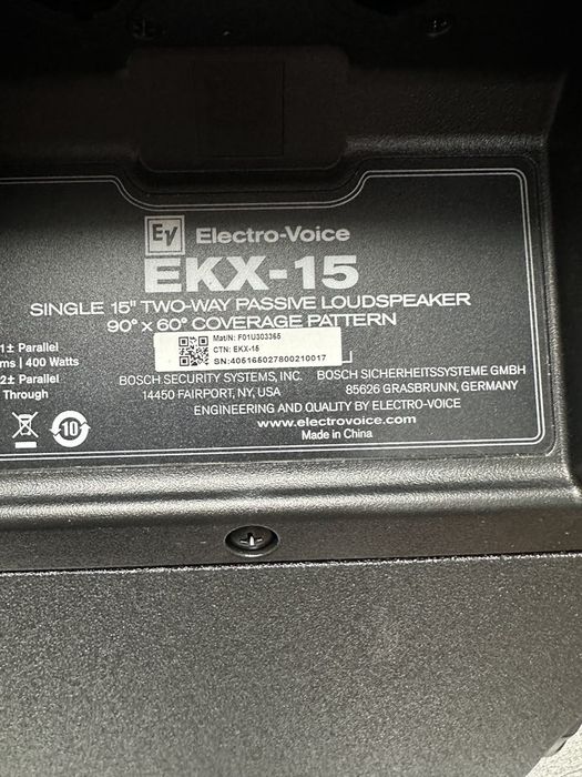 Продавам нови тонколони марка Electro-Voice серията EKX15