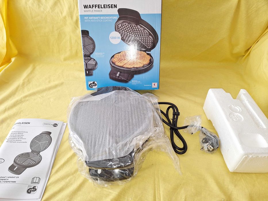 Aparat pentru preparat 5 gofre / vafe, 1200w, Placi antiaderente