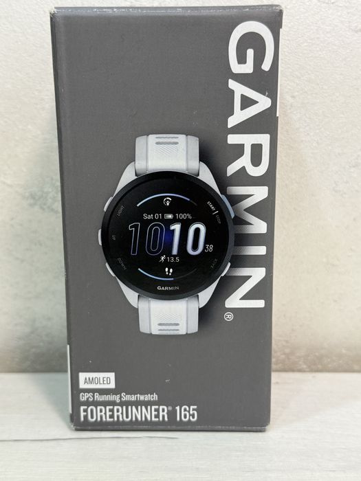 Ceas Garmin  Amoled Forerunner 165  alb/gri sigilat !