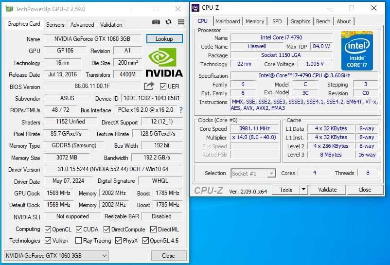 Unitate PC Gaming Intel i7 4790 + GTX 1060 + 16GB RAM + SSD