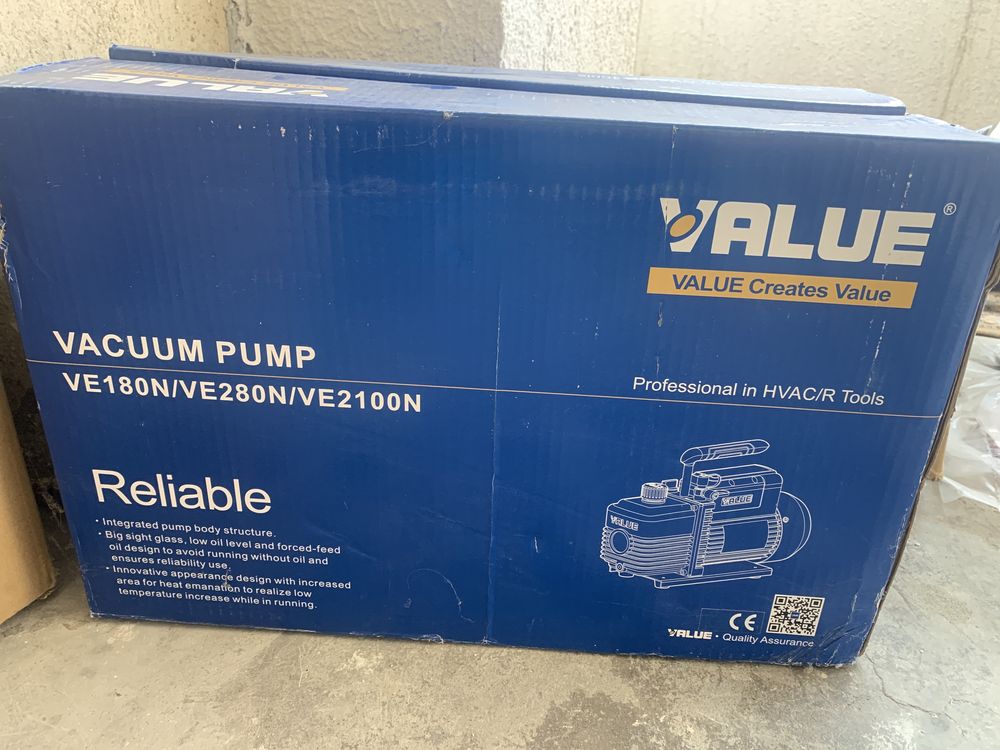 Pompa value ve2100n d vacuum vid freon 2 trepte 283L/min 10CFM 1cp nou