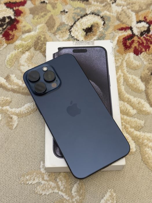 iPhone 15 pro max 256gb blue titanium идеальное состояние