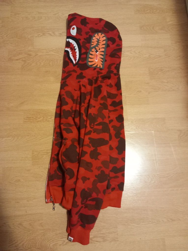 Hanorac bape shark rosu