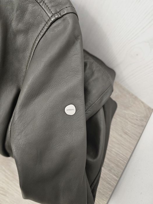 Jacheta din piele de miel superdry