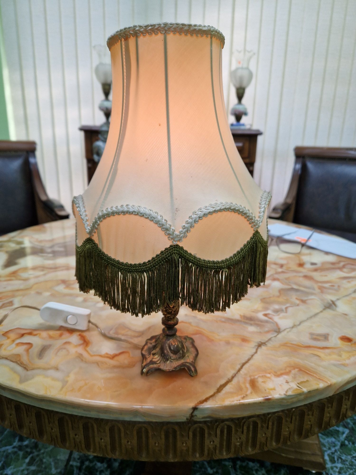 Красива антикварна холандска нощна лампа