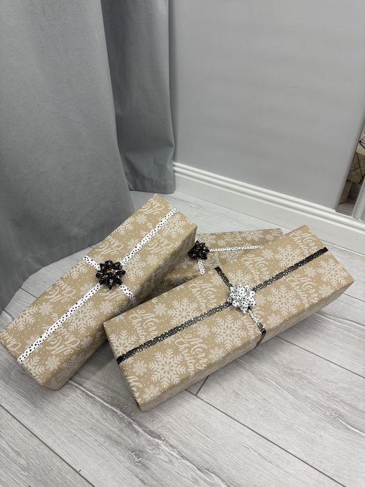 Декор коробки под ёлку