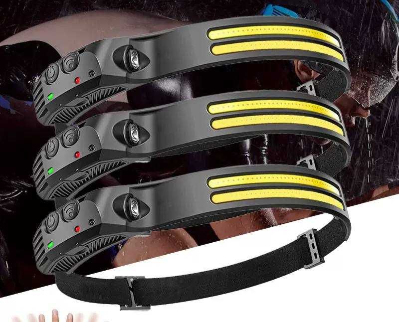 Налобный фонарь LED MAX — Яркий с Широким COB-Светом. Есть доставка