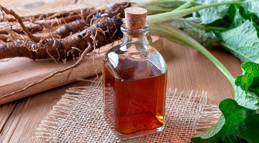 Сок из Корня лопуха свежий