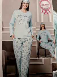 Дамски пижами плътна, еластична материя 100%памук
