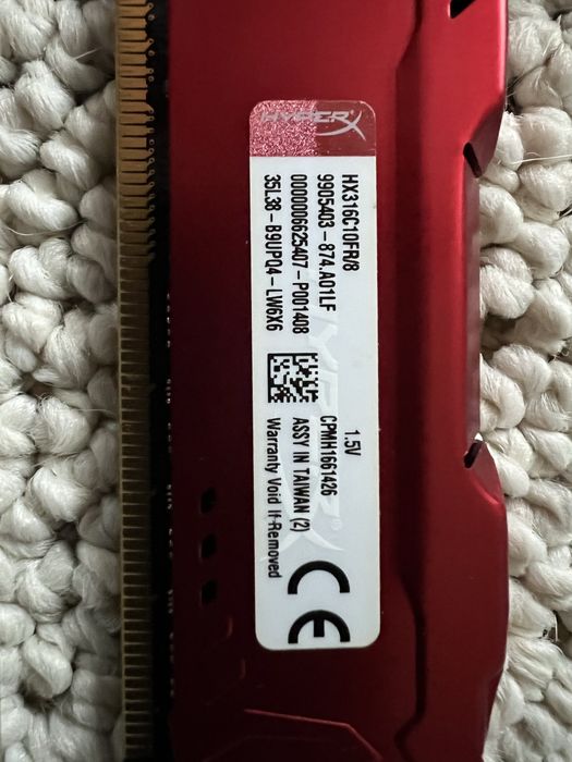 Modul RAM 1 x 8GB DDR3 HyperX Fury