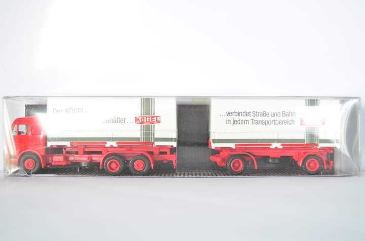 Macheta camion Mercedes-Benz SK container, Herpa, scara 1:87 H0